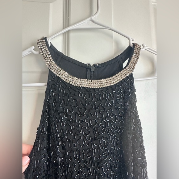 Mac Duggal 93742 Black Beaded Sleeveless High Neck Column Gown- NWT - Picture 5 of 9